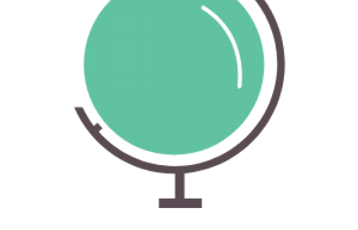 BSHS Online logo which features a green spherical globe of Earth